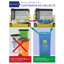 Cassette récupérateur amalgame MTS1- orange METASYS