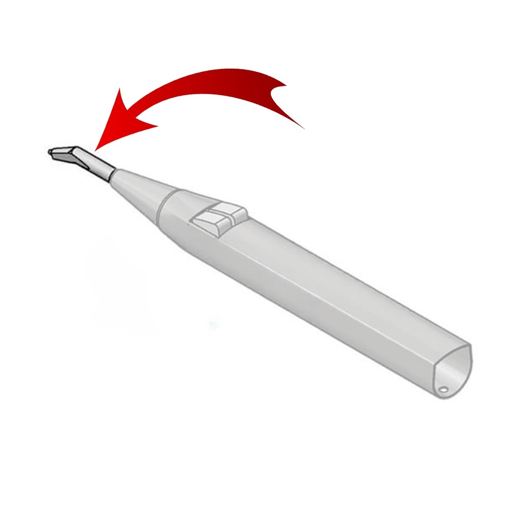 Embout de seringue stérilisable pour Minilight (sans cône, embout métallique)