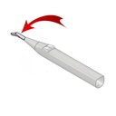 Embout de seringue stérilisable pour Minilight (sans cône, embout métallique)