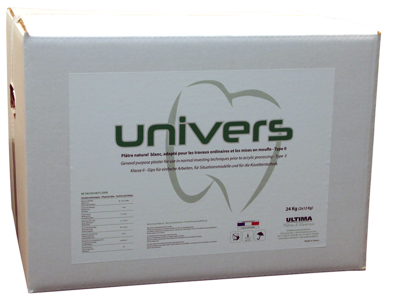 UNIVERS plâtre Blanc mise en moufle, 22 kg