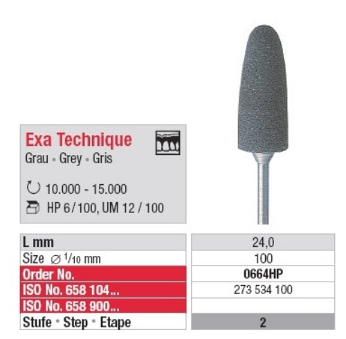 Polissoir  Exa Technique Gris 10 mm (x6)