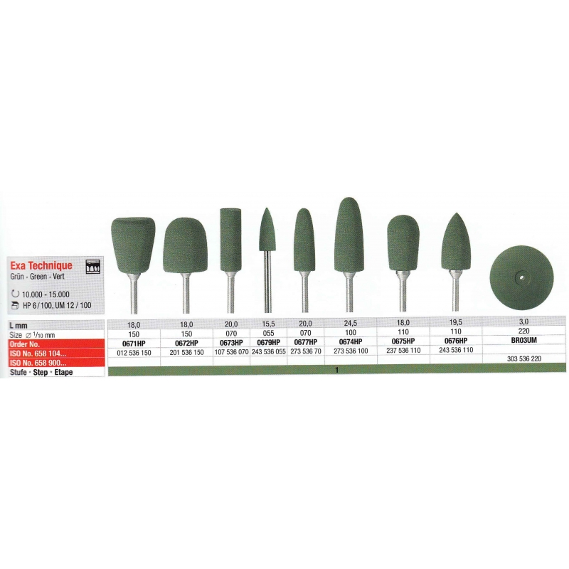 Polissoirs Exa Technique Vert