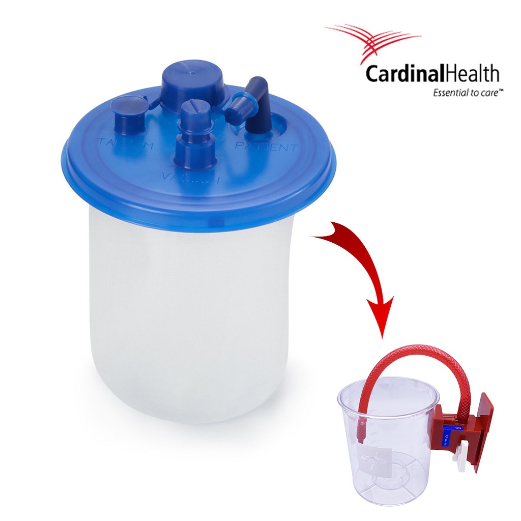 Poche d'aspiration MediVac 1L/23 (x45) - Cardinal Health