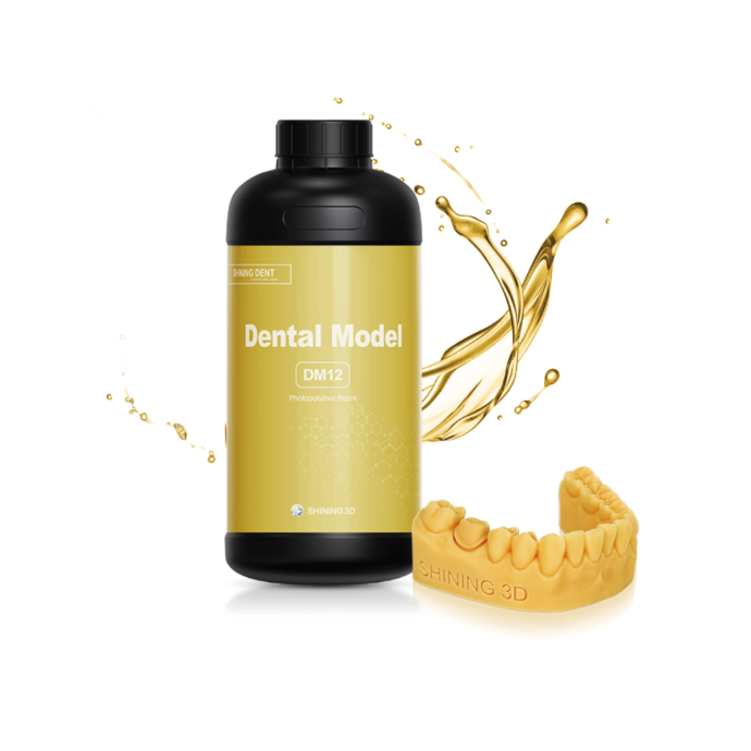 Résine Dental Model Jaune Shining 3D DM12