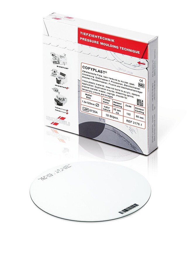 Plaques COPYPLAST 2.0x125mn rond (100 pièces)