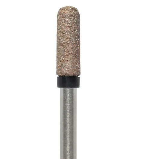 Polissoir en résine pour dégrossissage de la zircone - Cylindrique à bout arrondi 