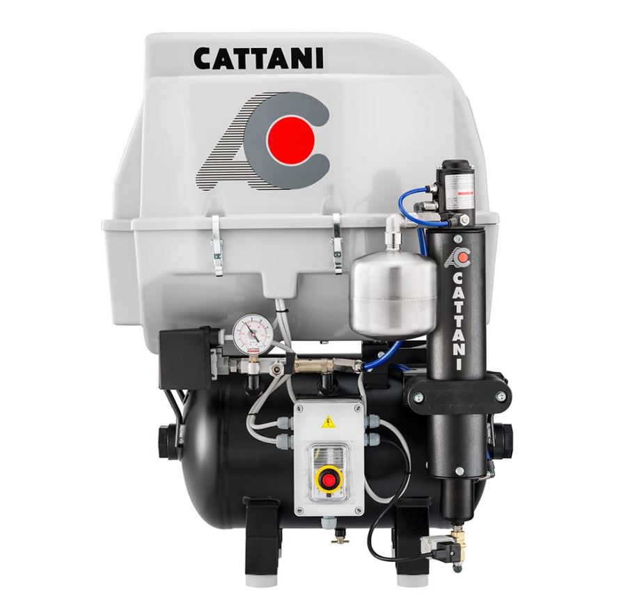 Compresseur MONOCYLINDRE AC100Q 8 bar capoté Monoposte