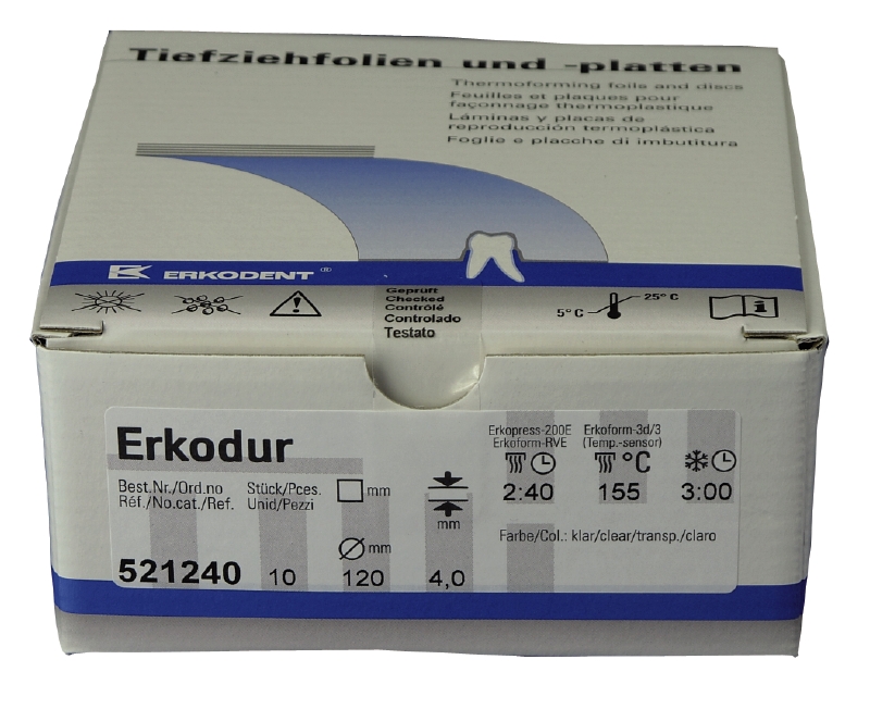 Erkodur, 4,00mm, Ø 120mm, clair (x10)