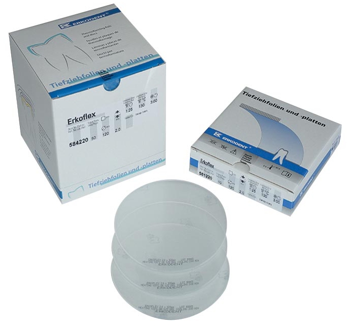 Erkoflex, 1,50mm, Ø 120mm, transp. (x10)
