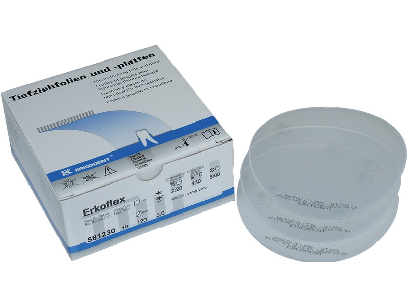Erkoflex, 3,00mm, Ø 120mm, transp. (x10)