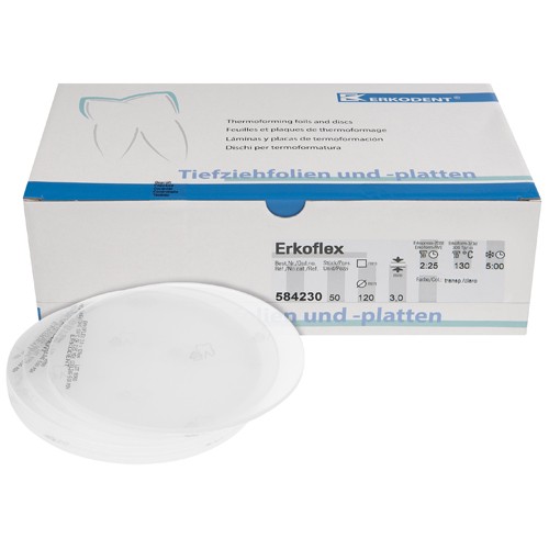 Erkoflex, 3,00mm, Ø 120mm, transp. (x50)