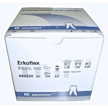 Erkoflex, 4,00mm, Ø 120mm, transp. (x50)