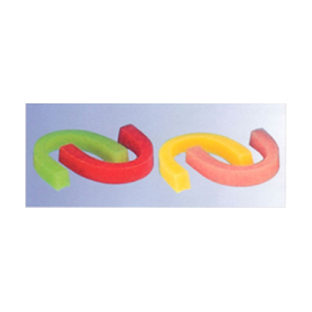 Bourrelets de cire courbés, dur, rose-opaque