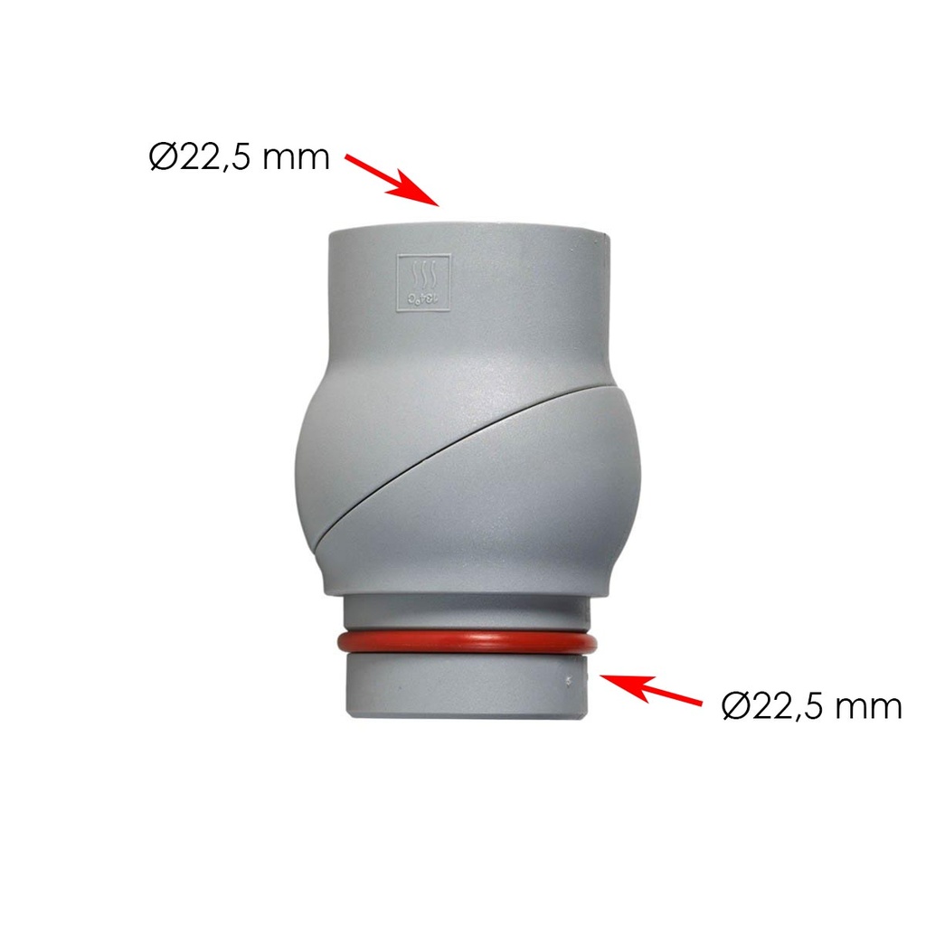 Rotule, grise pour pièce à main d‘aspiration (gros tuyau) - DÜRR DENTAL