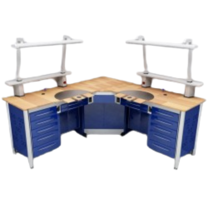 Etabli d'angle M-82/C Classic avec aspiration