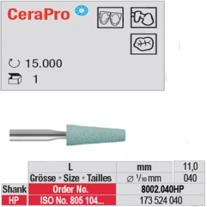 Polissoir CeraPro DIANET Cône 4.0 mm