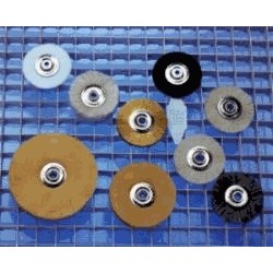 Brosse chamois ø 80 (Non frangée, centre métal) l'unité