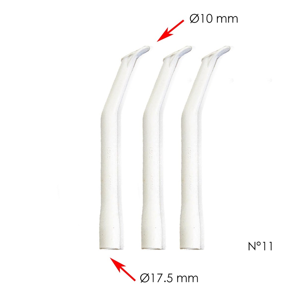 Canules d’aspiration - N°11 - Ø17,5 (x3) - Cattani