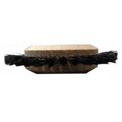 Brosses 50/1 rg conv. centre bois droites Autocentrax soie noire extra rude (x12)