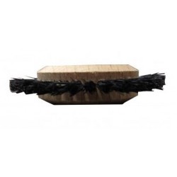 Brosses 55/1 rg droites centre bois Autocentrax soie noire rude (x12)
