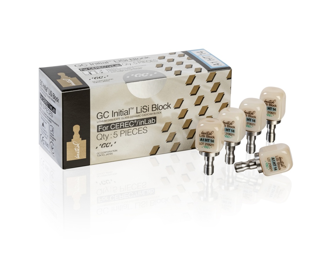 GC Initial LiSi Block, CEREC, size 14 A2 HT