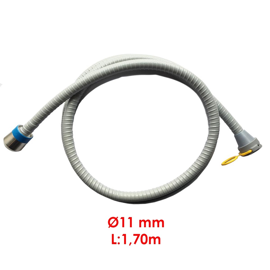 Tuyau aspiration gris Ø11 complet (1,70m) - Planmeca