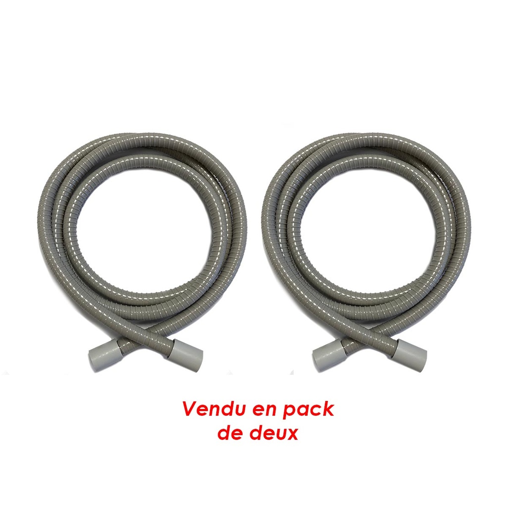 Tuyau aspiration silencieux gris Ø11 (Pack x2) - Anthos