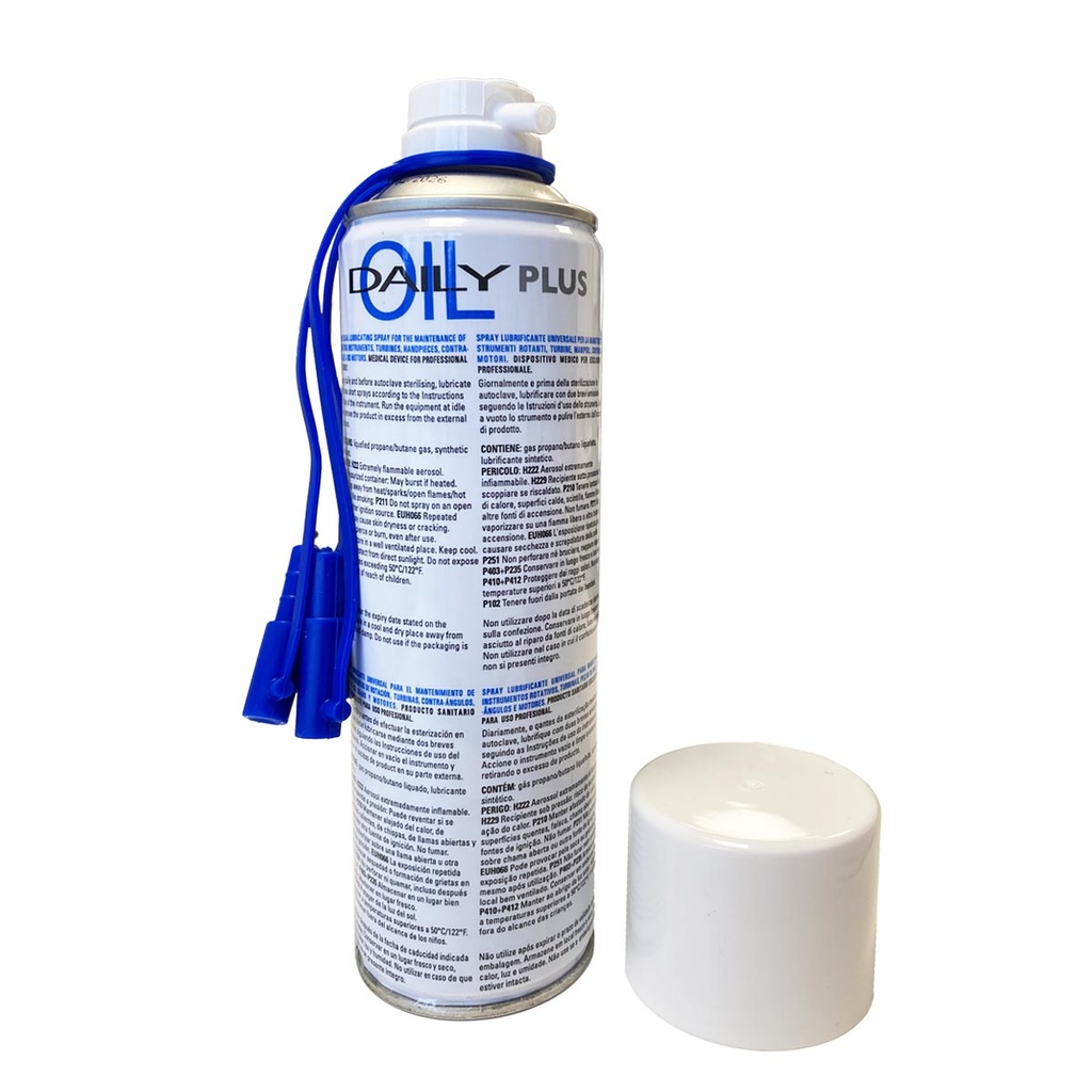 Daily Oil Plus 500ml (Lubrifiant spray pour pièces à main dentaires pour Thalya & Thalya+)