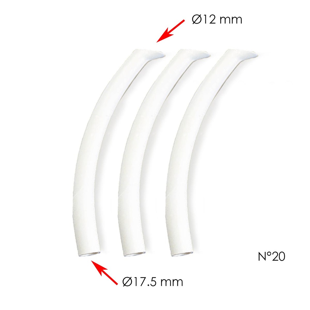 Canules d’aspiration silencieuse - N°20 - Ø17,5 (x3) - Cattani