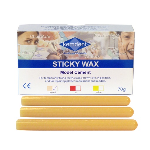 [DWS 401] Cire Collante Sticky Wax 70g Kemdent Ivoire