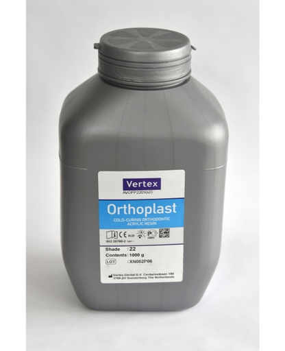 [VAVOPPV2201000] VERTEX Orthoplast résine Transparent 22 (1kg)