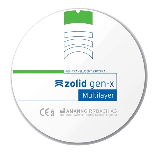 [767552] Ceramill Zolid Gen-x  A3 98x18 F