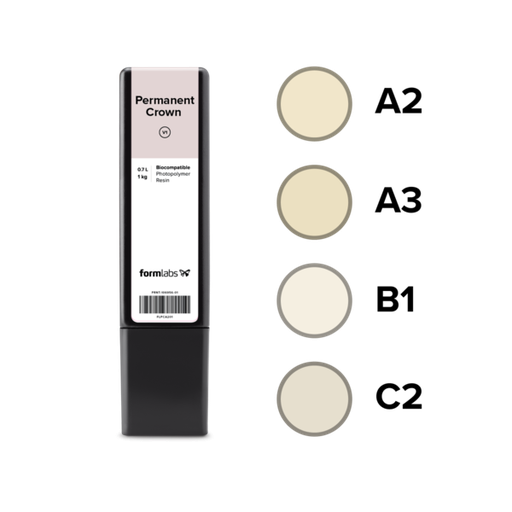 [RS-F2-PCC2-01] Cartouche Résine Formlabs - Permanent Crown C2