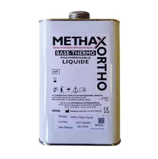 [9602] Résine METHAX ORTHO Clear Liquide 500 ml