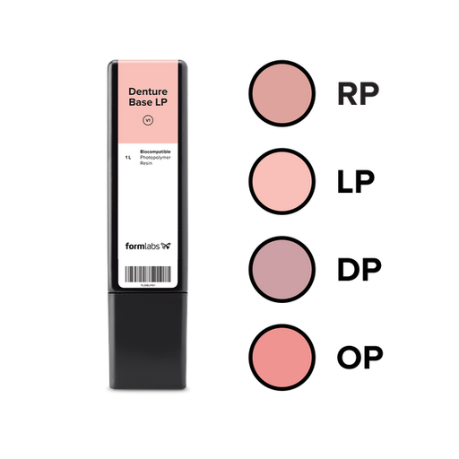 [RS-F2-DBLP-01] Cartouche Résine Formlabs - Denture Base LP Rose Claire (Form 3)