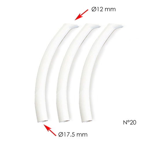 [C040255] Canules d’aspiration silencieuse - N°20 - Ø17,5 (x3) - Cattani