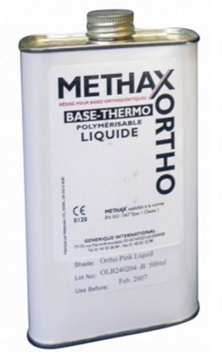 [9601] Résine METHAX ORTHO Rose Liquide 500 ml
