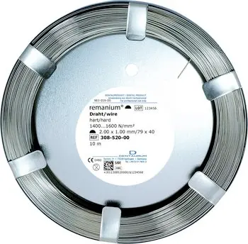 [H03817] Fil demi-rond dur Remanium 2.0 x 1.00 mm