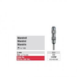 [1107HP-6] Mandrin 3 mm pour Occlupol et brosse en acier (x6)