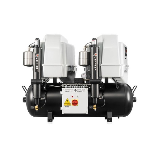 [013555] Compresseur TANDEM TRICYLINDRE AC610Q 10 bar capoté