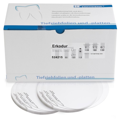 [524215] Erkodur, 1,50mm, Ø 120mm, clair (x50)