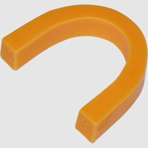 [756203] Bourrelets de cire courbés,mous,orange-opaque