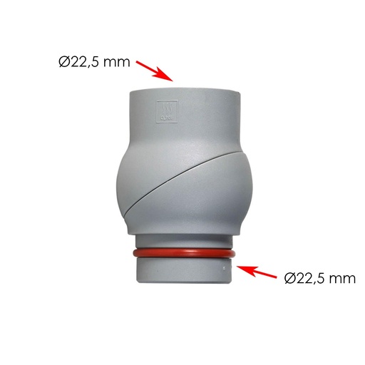 [7600A030-00] Rotule, grise pour pièce à main d‘aspiration (gros tuyau) - DÜRR DENTAL