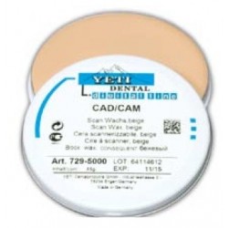 [729-5000] Cire à scanner CAD/CAM beige Yeti 45g