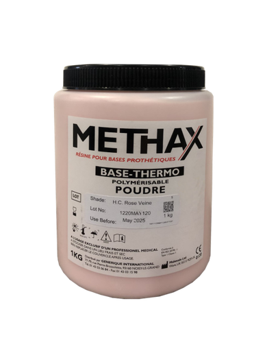 [9050] METHAX Thermo, Poudre Rose Veiné 1 kg