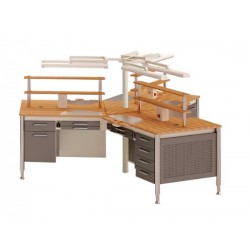 [M-100(CL)] Ilot de 3 Etablis M-100 Classic sans aspiration