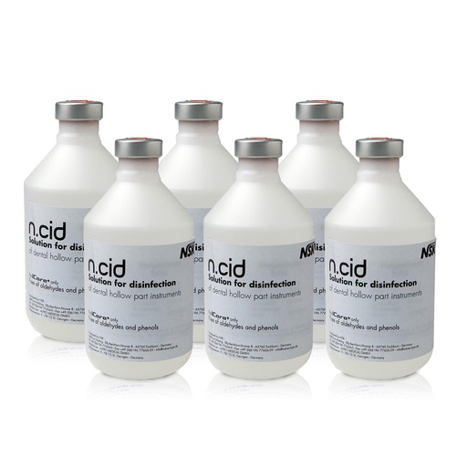 [ACD600] Solution de nettoyage N.Cid pour iCare+ (500ml x 6)
