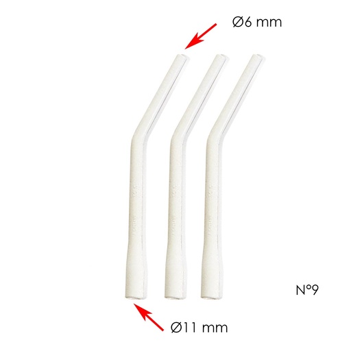 [C040230] Canules d’aspiration chirurgical - N°9 - Ø11 (x3) - Cattani