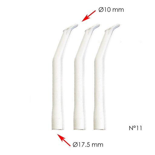 [C040260] Canules d’aspiration - N°11 - Ø17,5 (x3) - Cattani