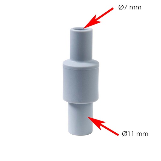 [C040515] Embout réducteur Ø7 à Ø11 pompe à salive (l'unité) - Cattani